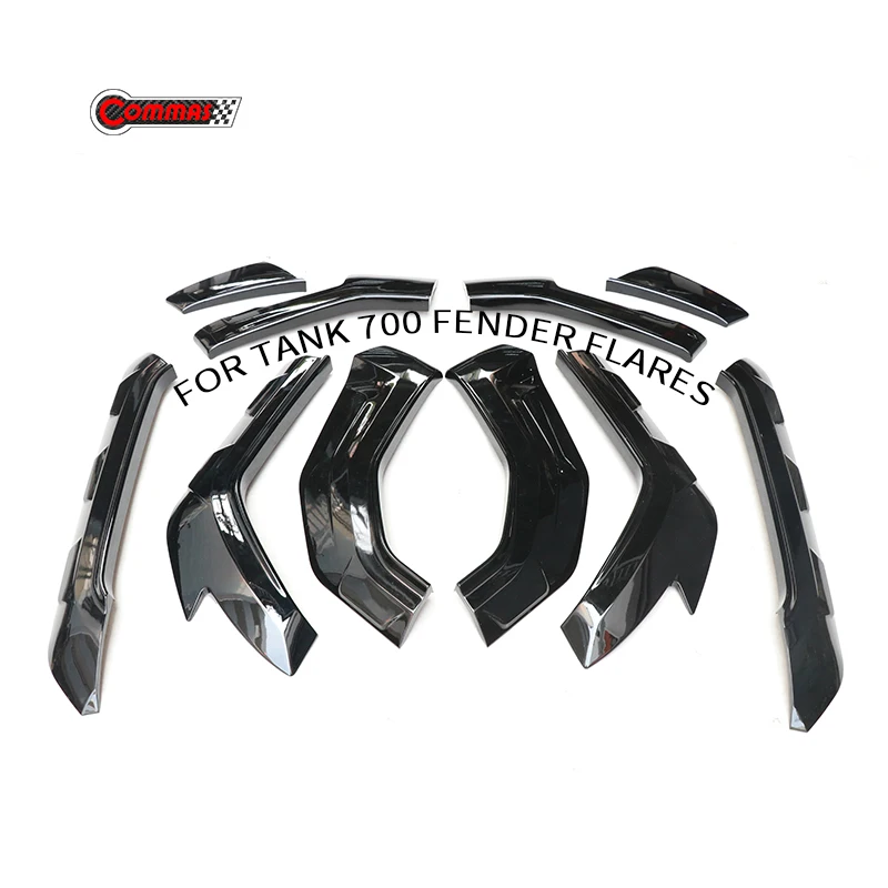 10Pcs/set Car Flare Wheel Arch Protector Widened Decorative Wheel Eyebrow Fender For Tank 700 PP Material Exterior Bodykits