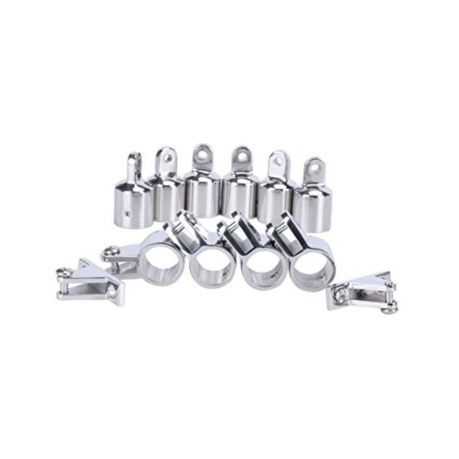 

Bimini Top Hardware 12 Pcs Bimini Top Fittings fits 1inch Od Round Tube Stainless Steel Bimini Hardware Sets for Canopy