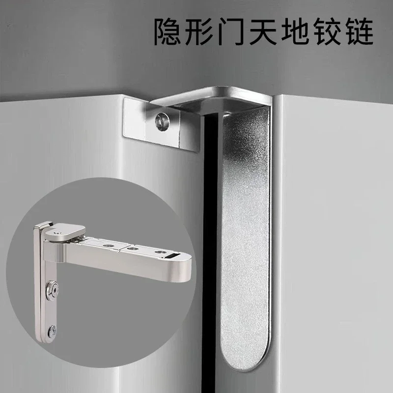 yes2pcs Invisible Door Kitchen 3D Adjustable Swivel Zinc Hidden For World Hinge Furniture Hinges Hardware Home Alloy