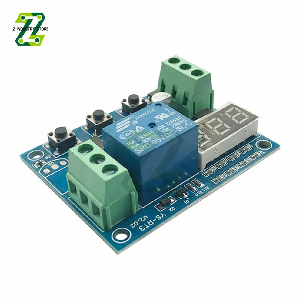 Time Adjustable Cycle Delay Timing Relay Repeat ON OFF Switch Loop Timer Module AC 220V DC 12V