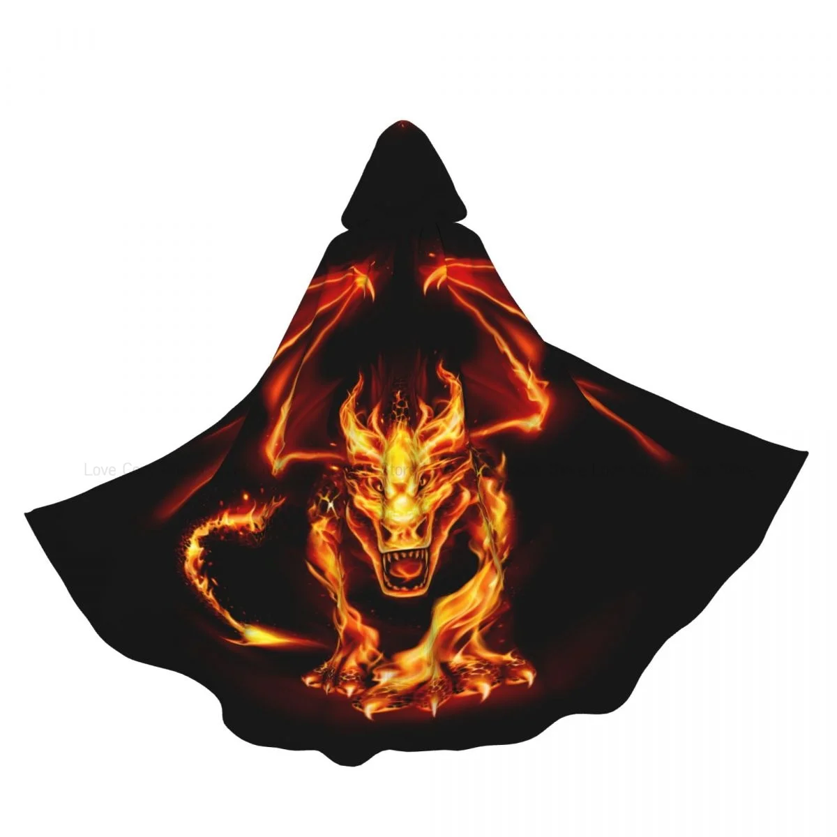 

Длинные халаты, куртки, карнавальный дракон с накидкой и капюшоном, средневековый халат с капюшоном