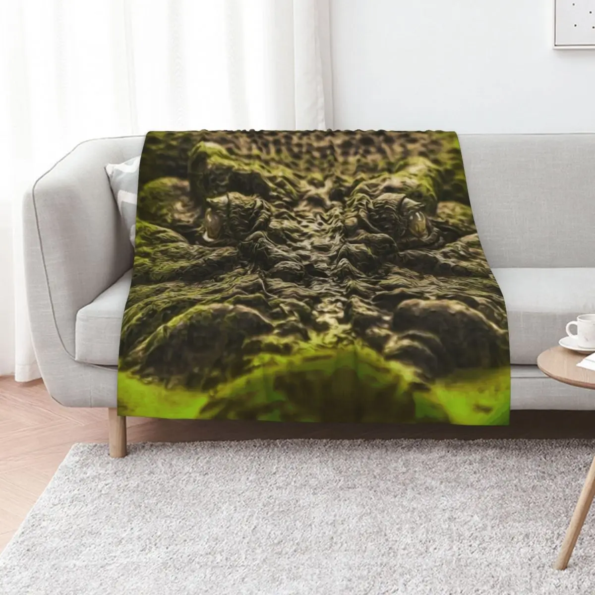 CROCODILE, Throw Blanket Vintage Sofa Quilt Sofas Beautifuls cosplay anime Polar Blankets