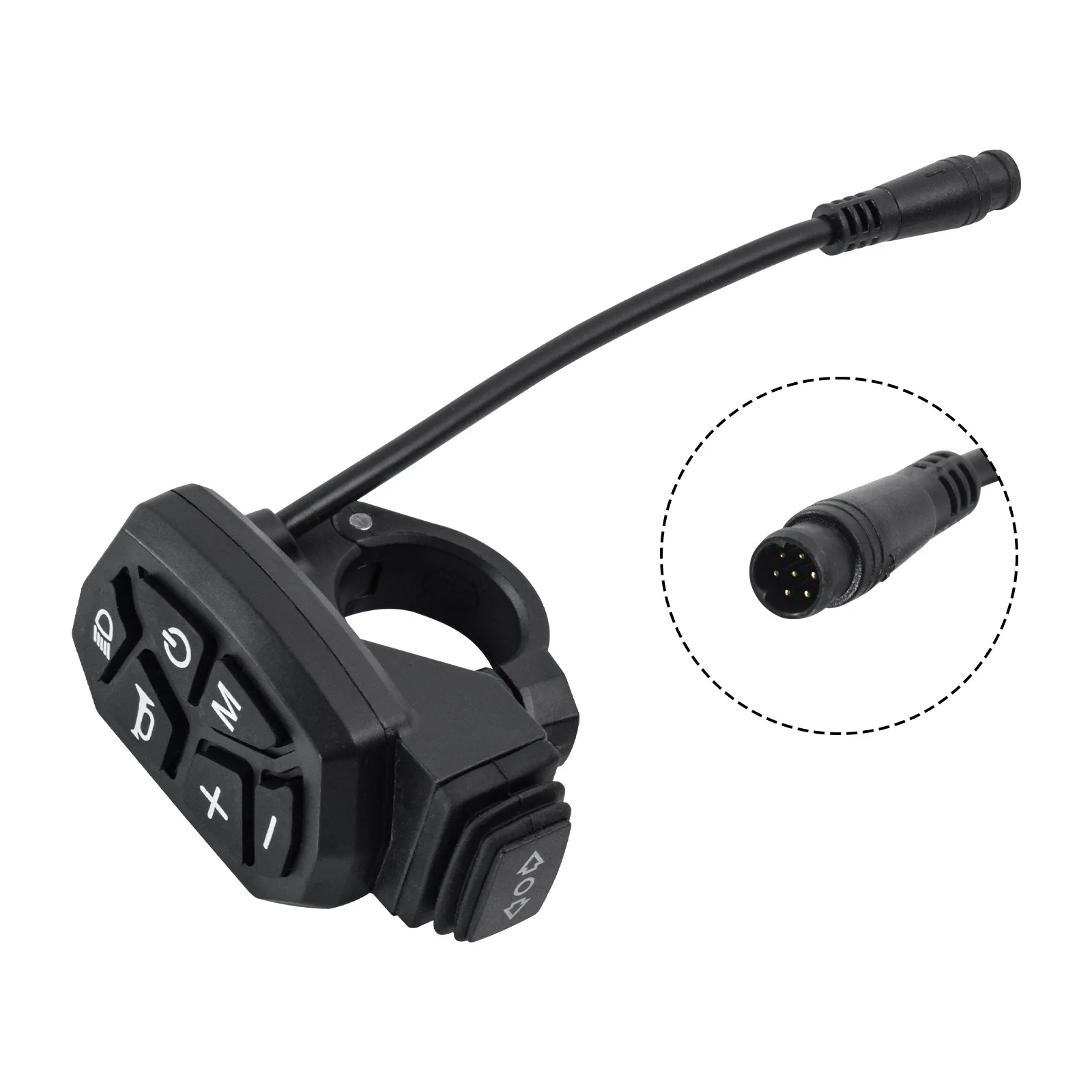 for KUGOO M4 Pro MAX Scooter 7-pin Multifunctional Waterproof Horn Headlight Integrated Control Button