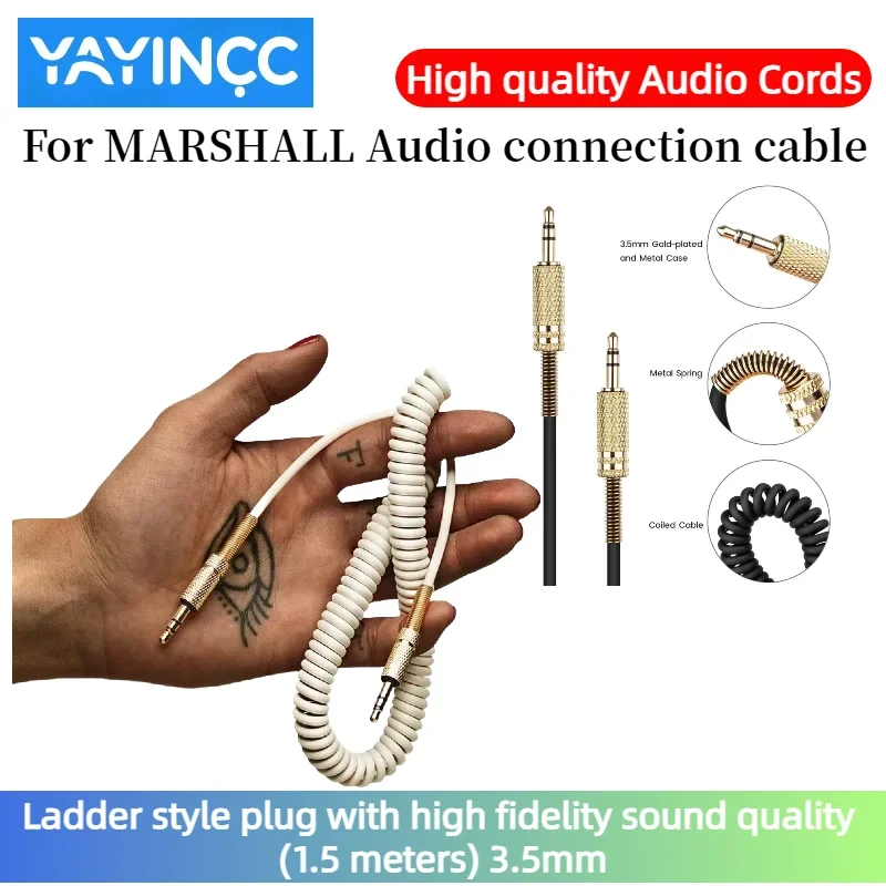 

YAYINCC Audio Cable For MARSHALL connection cable 3.5mm Aux Bluetooth Speaker Connection Line Public To Public Interconnection ，