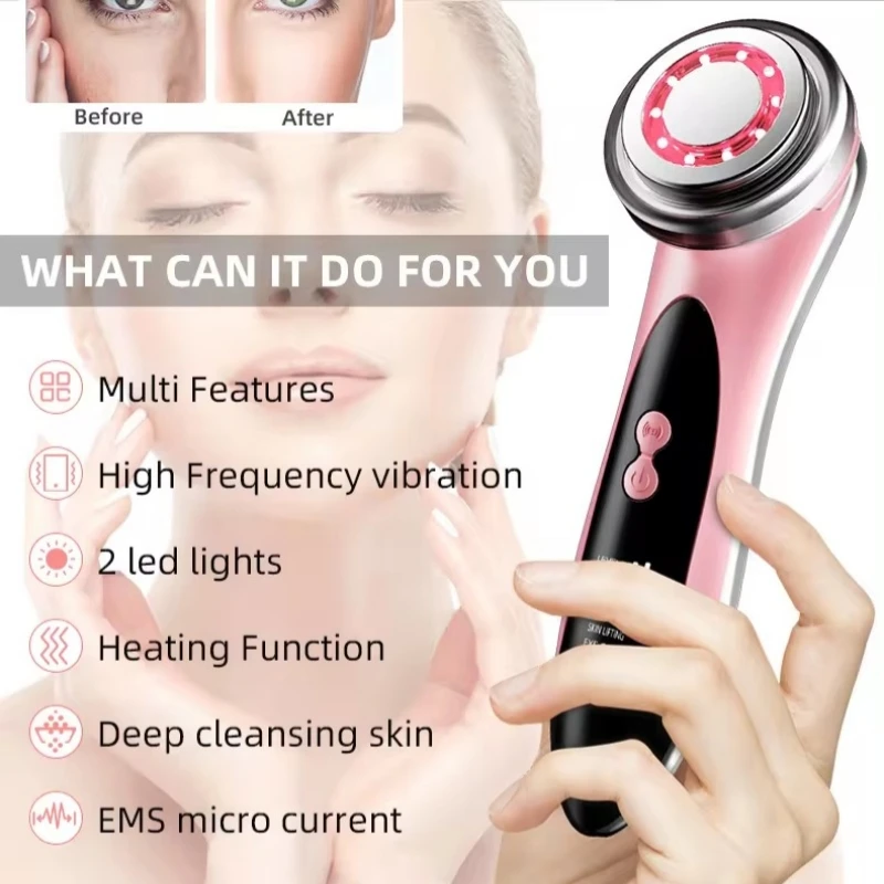 EMS Microcurrent Facial Massage Devices Face Lifting Machine Neck Firming Rejuvenation Beauty Care Tool for Women