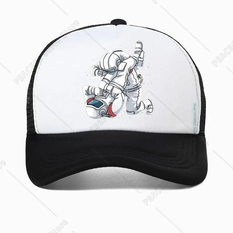 

Iu Jitsu Men Hat Funny Astronaut Bjj Mma Mens Brazilian Jujitsu Baseball Cap Adjustable Mesh Breathable Trucker Hats