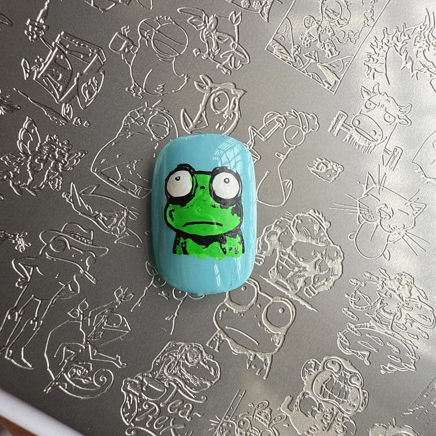 NAIL ART STAMPING PLATES BUTTERFLY TEMPLATES FROG IMAGEPLATES