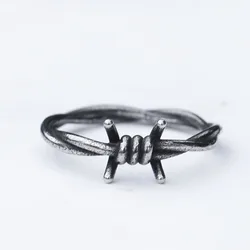 New Men's and Women Retro Fashion Ring Gothic 316L Stainless Steel Rings for Male Punk Biker Jewelry Gifts
