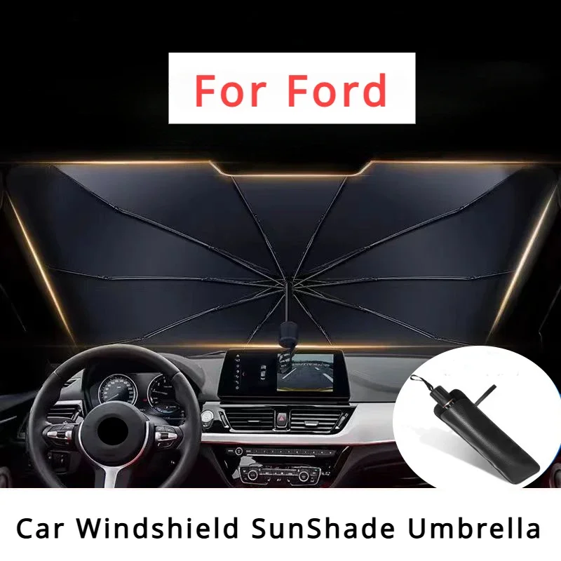 For Ford Focus 3 4 ST Mondeo MK3 MK4 Fiesta Fusion Kuga 2013-2017 Car Windshield Sunshades Umbrella Car Front Window Parasol