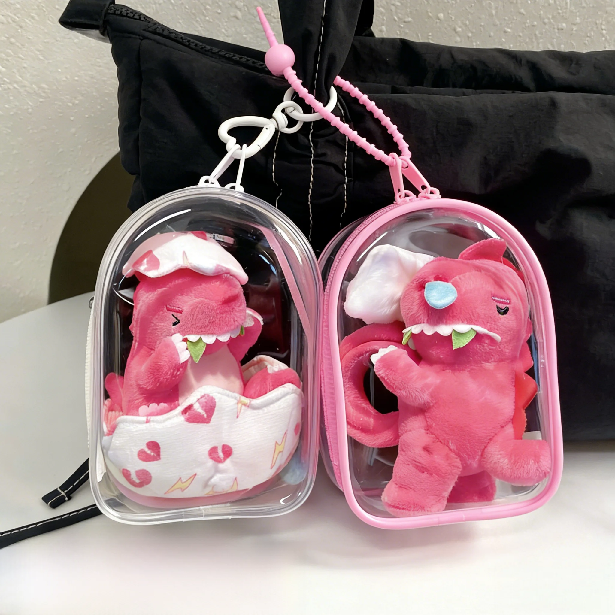 wang-sulu-dragon-doll-storage-bag-15cm-dustproof-plush-toy-carrier-outdoor-display-baby-carrier-cushion-storage-zipper-opening