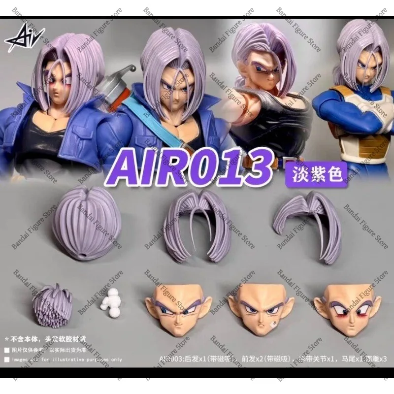In Stock SHF Dragon Ball Trunks Head Sculpt Set AIR013 AIR014 AIR015 Replacement Head Accessories for Action Figure Model view 2
