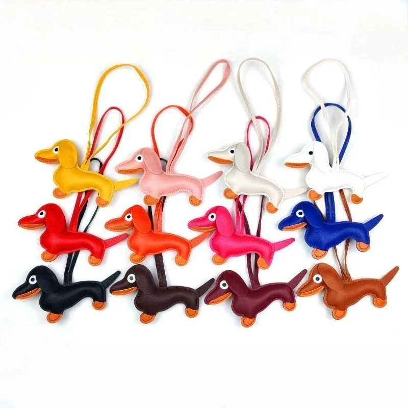 هدية عيد الميلاد حقيبة أنيقة لطيف الكلب الألماني المفاتيح القطن المرقعة الكلب كيرينغ العصرية اكسسوارات السيارات الديكور تنوعا #1