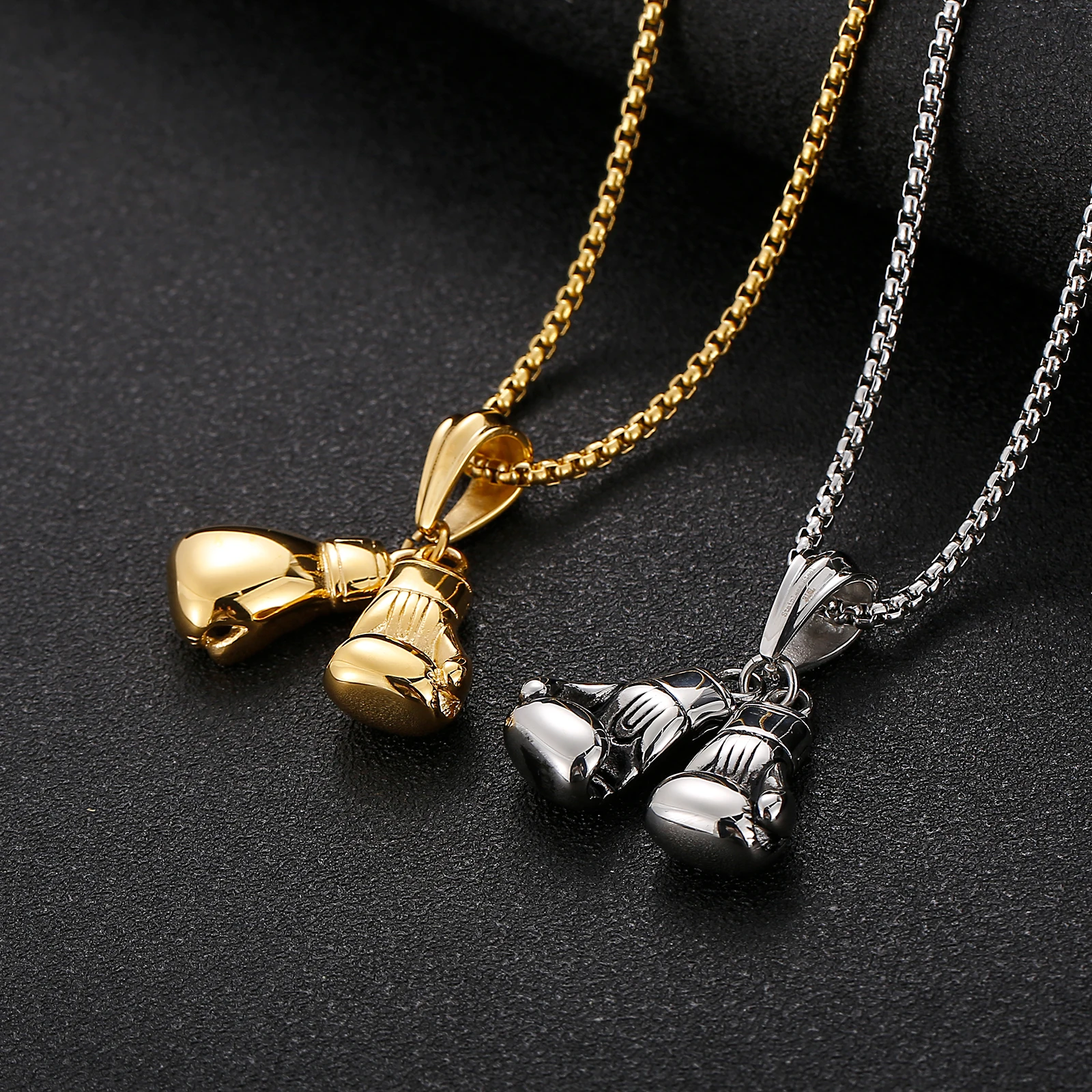 สร้อยคอจี้ถุงมือมวย-304สแตนเลส - Boxing Glove Set บทวิจารณ์และราคา