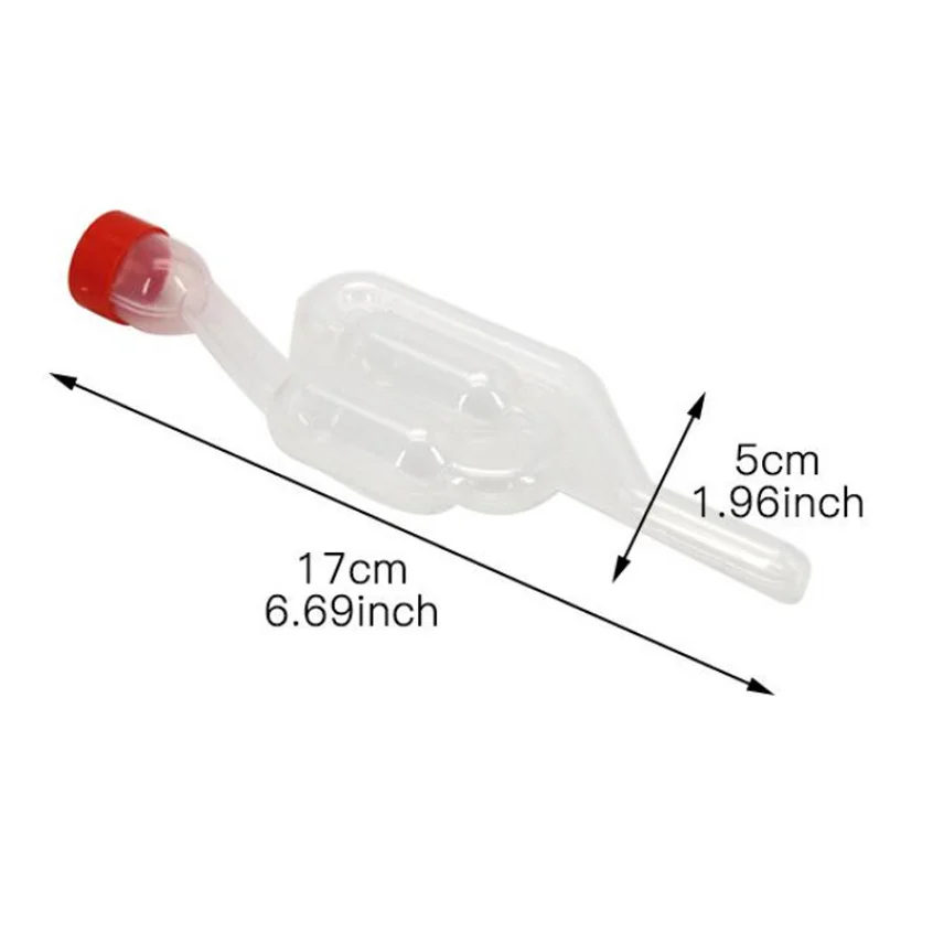 Transparent One-way Wine Air Lock Beer Brewing Fermentation Exhaust Valve Home Plastic Beer Making Tool Equipment Airlock