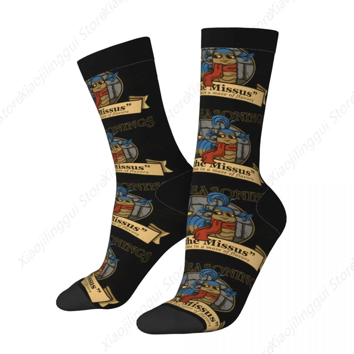 Winter Colorful Women Men Meet The Missus Tea Socks Labyrinth 1980 S Fantasy Cult Film Davids Bowies Breathable Basketball Socks