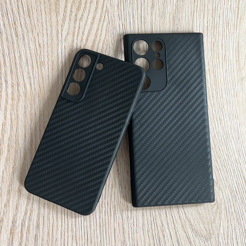 Carbonfaser-Soft-TPU-Hülle für Samsung Galaxy S26 S25 Edge S24 S23 S22 S21 Plus FE Ultra Dünne Wärmeableitende Schutzhülle