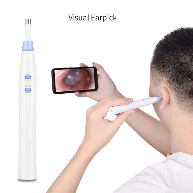 

Ear Endoscope 3 in 1 Ear Cleaning Tool HD Visual Ear Spoon Multifunctional Earpick 5.5mm Mini Camera Android PC Ear Otoscope