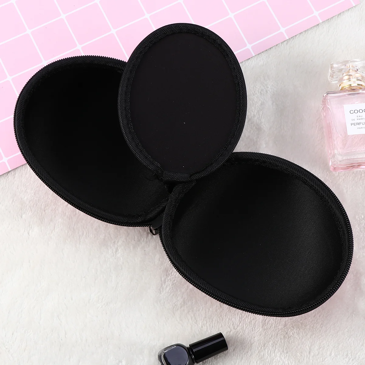 Silicone Bra Case Invisible Bra Storage Box Zippered Travel Bag For Women Clothing Storage Box Organizer