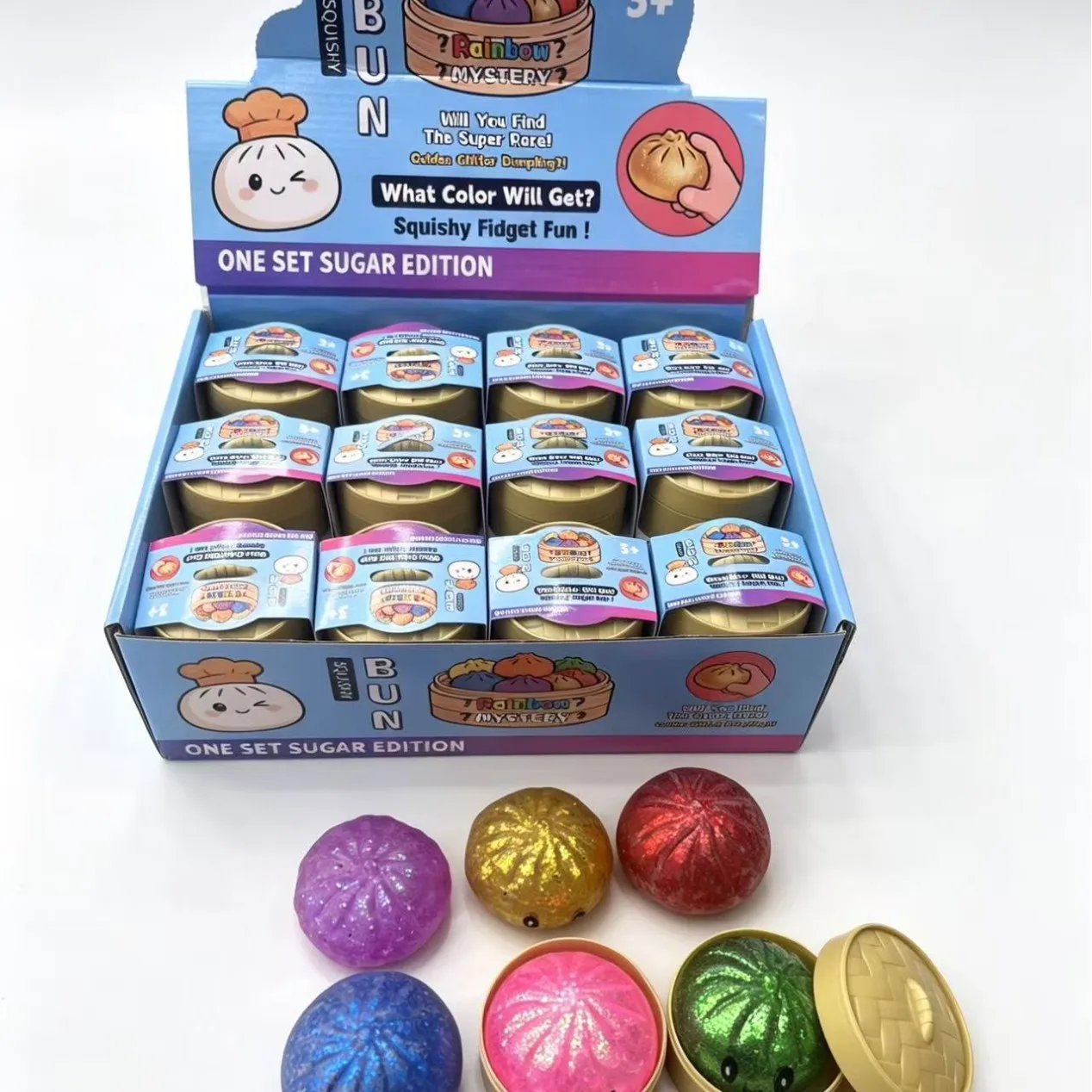 Baozi pinching music soft cute slow rebound fun simulation Baozi toy portable pinching music office ornament - Detail 1