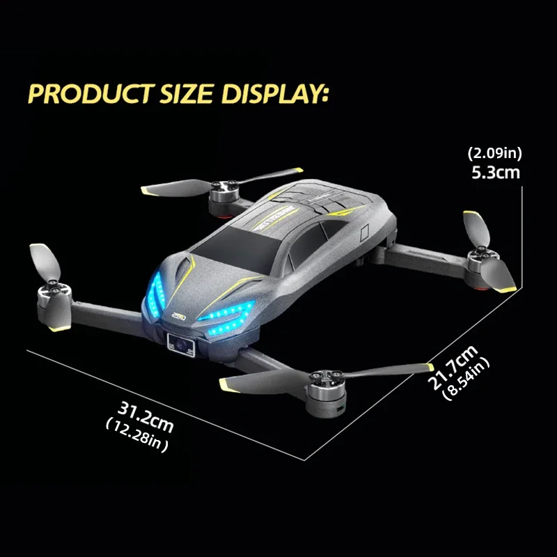 JJRC X39 RC Drone coche HD cámara Dual sin escobillas con luces juguetes para niños ajuste eléctrico Control remoto flujo óptico Quadcopter