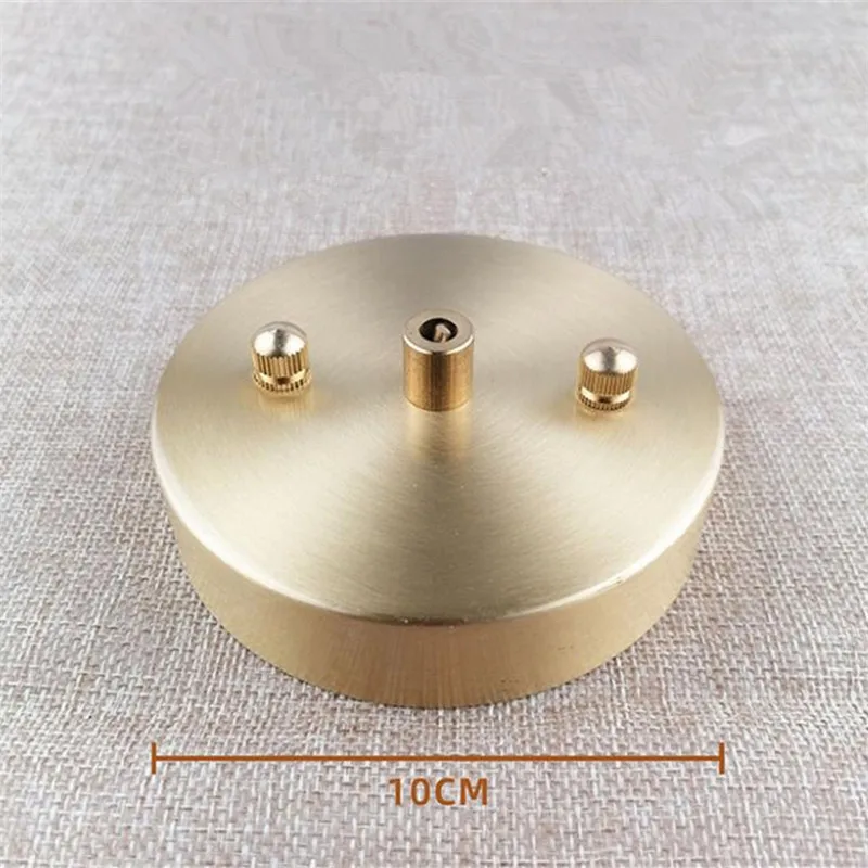 100% Brass Pendant fixed panel wall lamp Base circular brass ceiling plate high quality all copper canopy lighting accessories