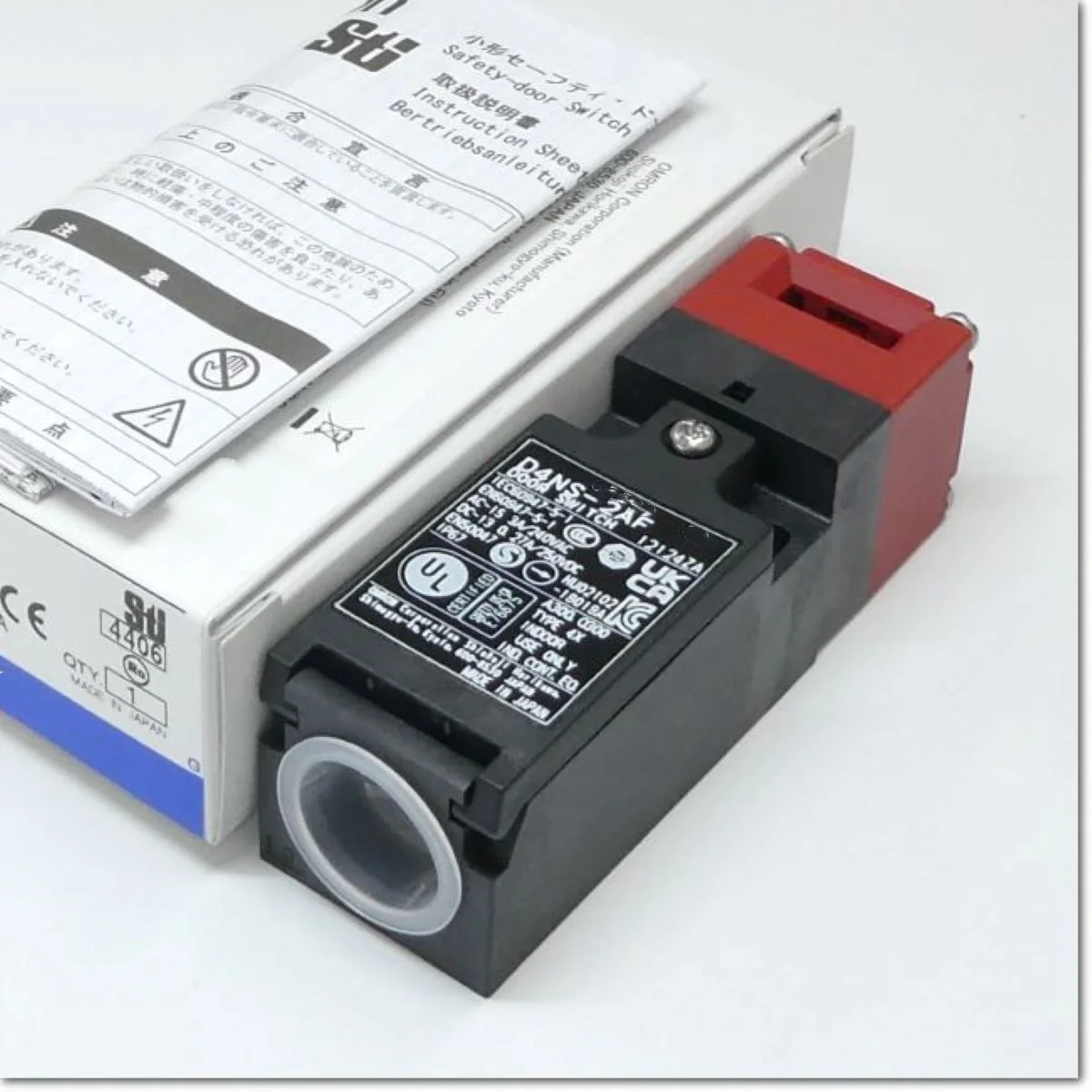 D4NS-2AF D4NS0002F Safety interlock switch, 1NC/1NO, 10 A, single G1/2 conduit