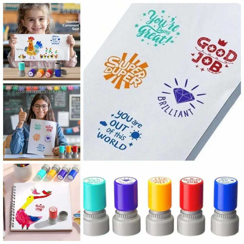 الإبداعية التحبير المعلم تعليق ختم التلقائي النسخة الإنجليزية حفز السلوك التعليمي ختم أداة تشجيع ملونة