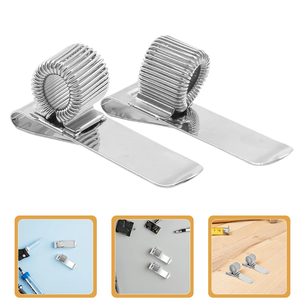 

6 шт., металлический пружинный держатель для ручек, сверхмощный никелированный сталь для книжного буфера обмена, журнала, офиса, школы, многофункциональный