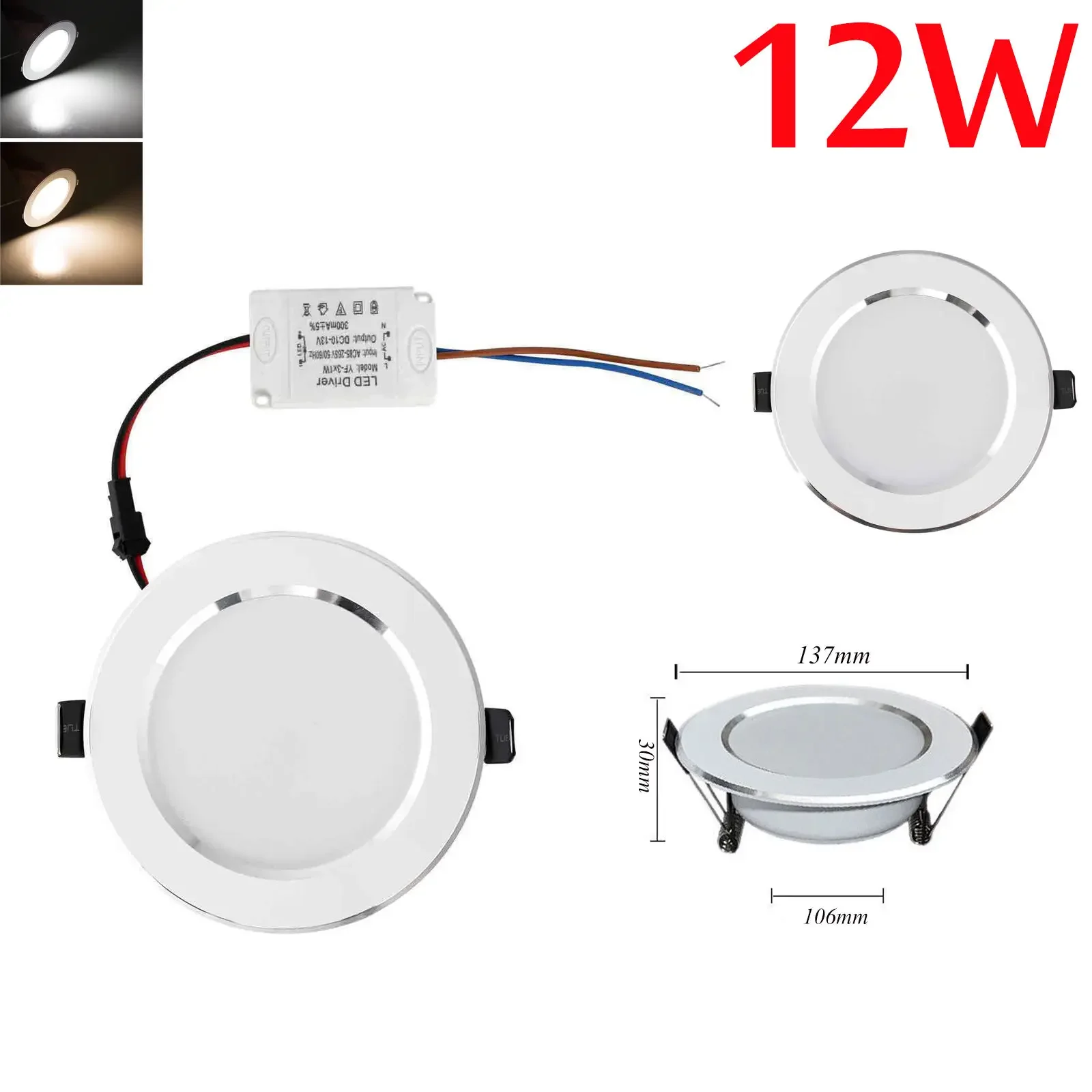 10 ピース/ロット Led ダウンライト 21 ワット 18 ワット 15 ワット 12 ワット 9 ワット 7 ワット 5 ワット 3 ワット 110 V 220 V 天井ダウンライトランプ Led 天井ランプホーム屋内照明