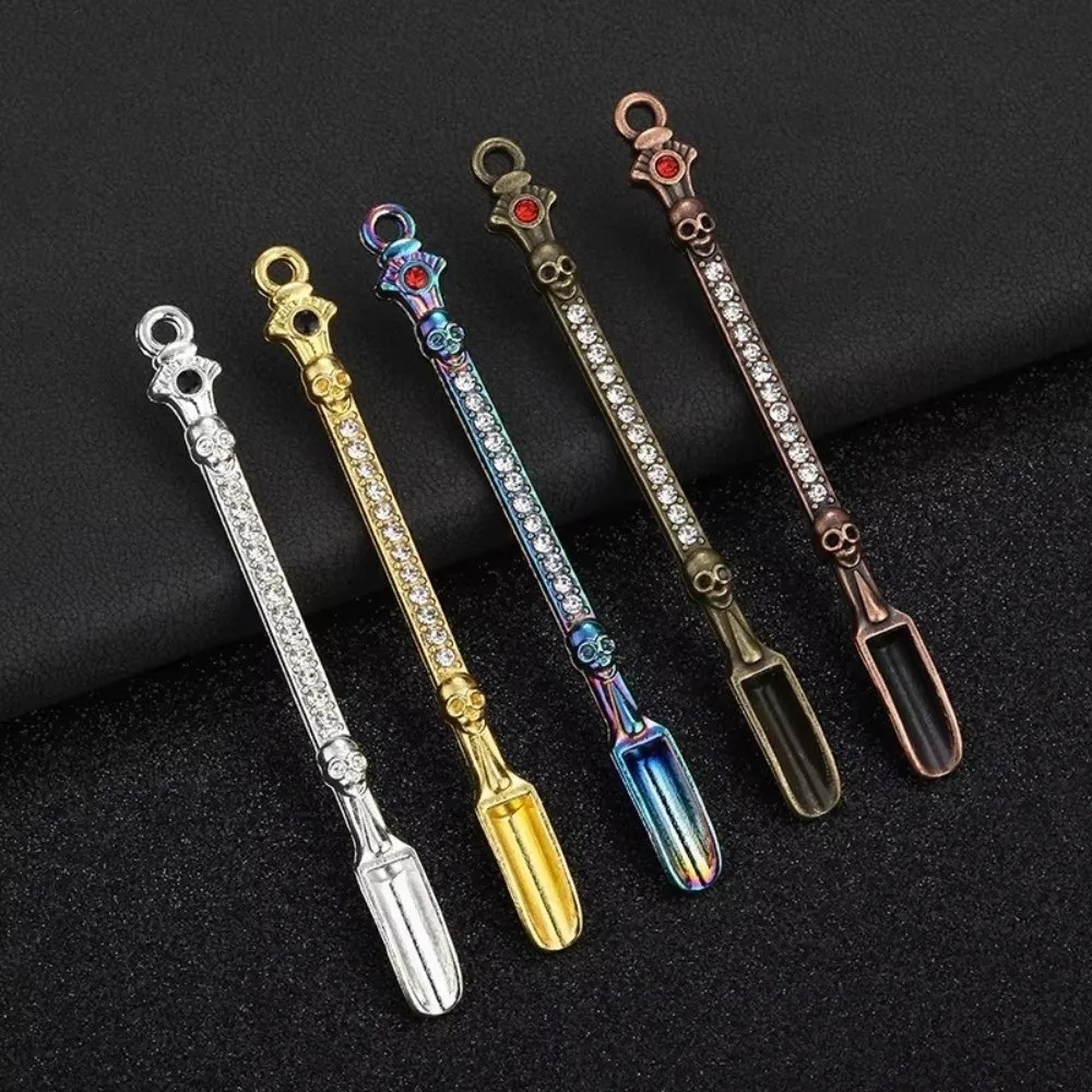 Powder Spoon Thicken Metal Spoon Small Coffee Tea Spoon Micro-tuning Long Handle Measurement Tool Tea Preparation