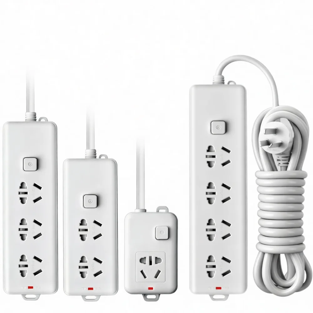 Enhanced Power Strip Extension Socket Pure Copper Material High Load Multi Outlet For Home And Office Power Needs