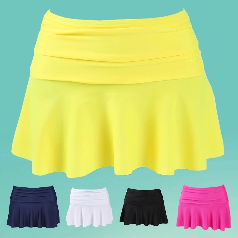 

DingDong Women's Swimsuit Bikini Set Flat e Pants Casual Surfing Sle Light Treasure Blue Color Versatile And Matching