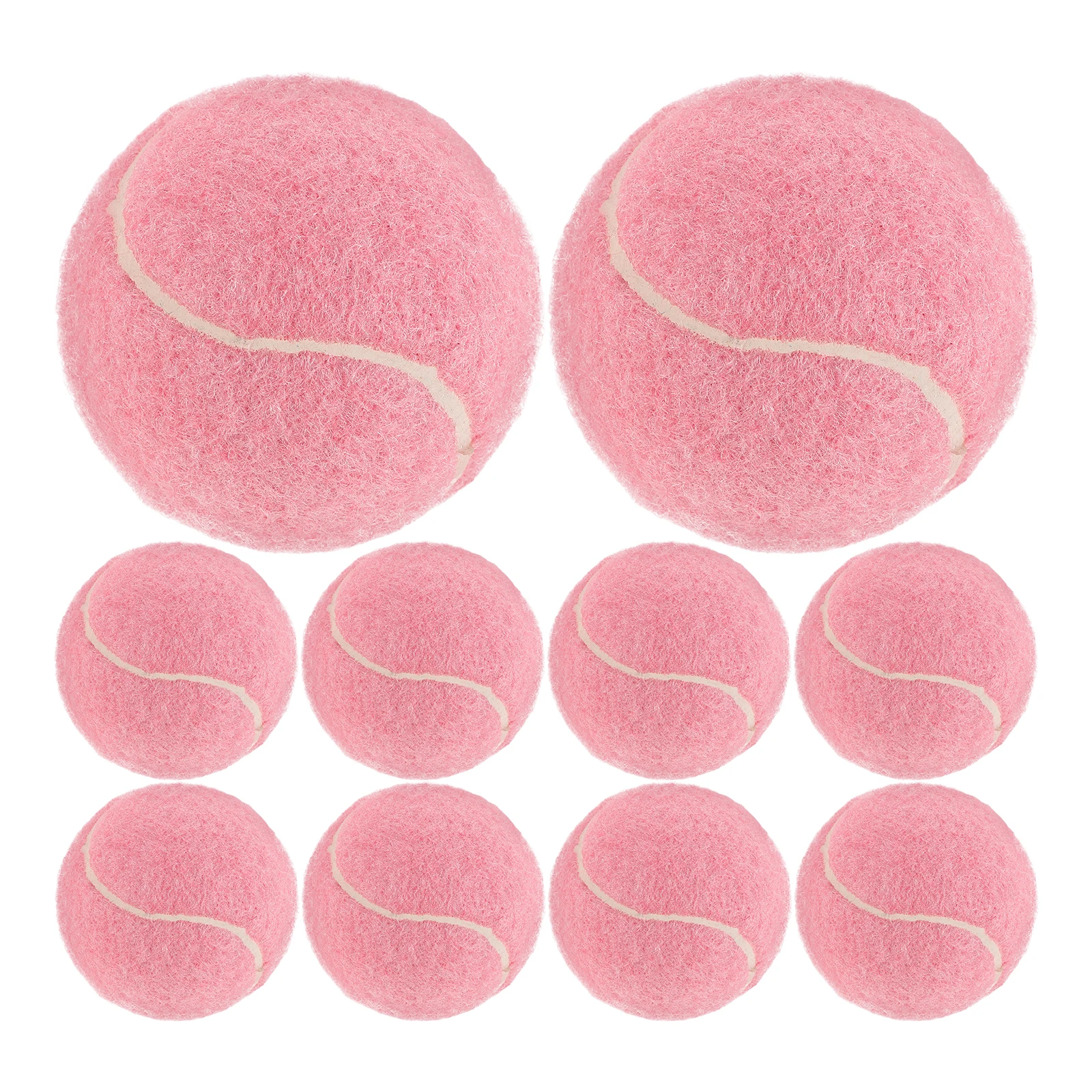 12pcs Tennis Balls For Kids High Bounce Elastic Training Ball Durable Rubber Practice Playground Beginner Youth Bulk
