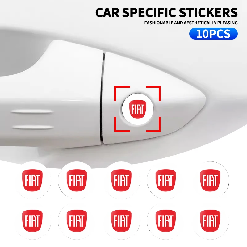 2/5/10PCS Car Lock Sticker Keyhole Anti-blocking Protection Styling For Fiat 500 Punto Stilo Ducato Palio Bravo Doblo Panda B