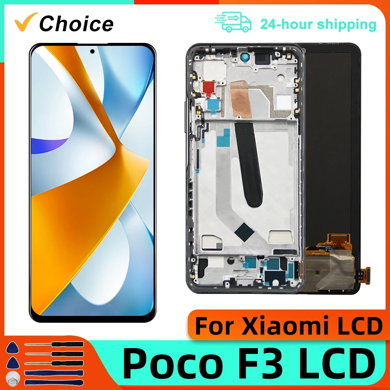 Choice Amoled For Xiaomi Poco F3 LCD Display Touch Screen Digitizer Assembly For Mi Poco F3 M2012K11AG Display Replace Parts