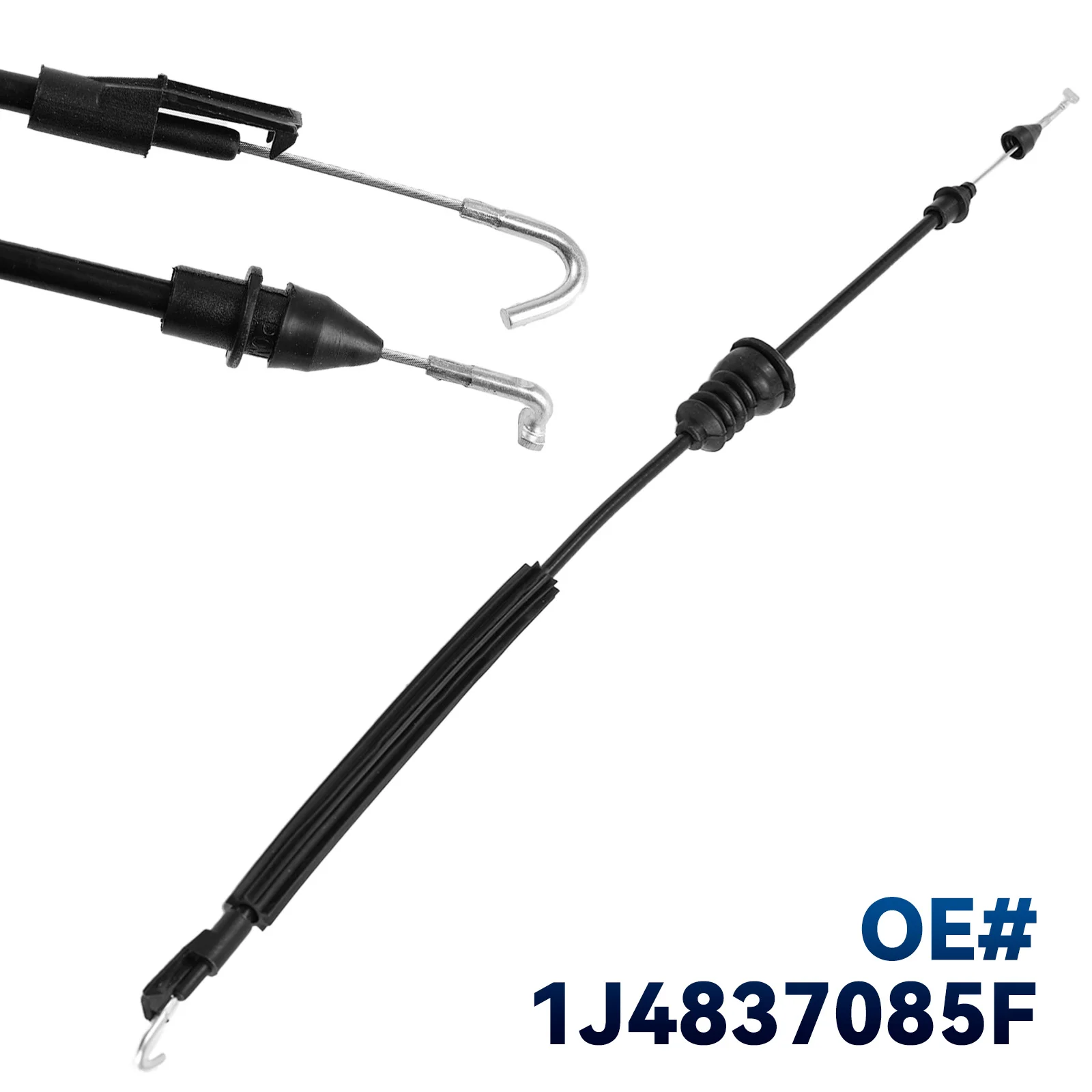 Car Front Door Lock Cable Bonnet Release Wire Left / Right For VW