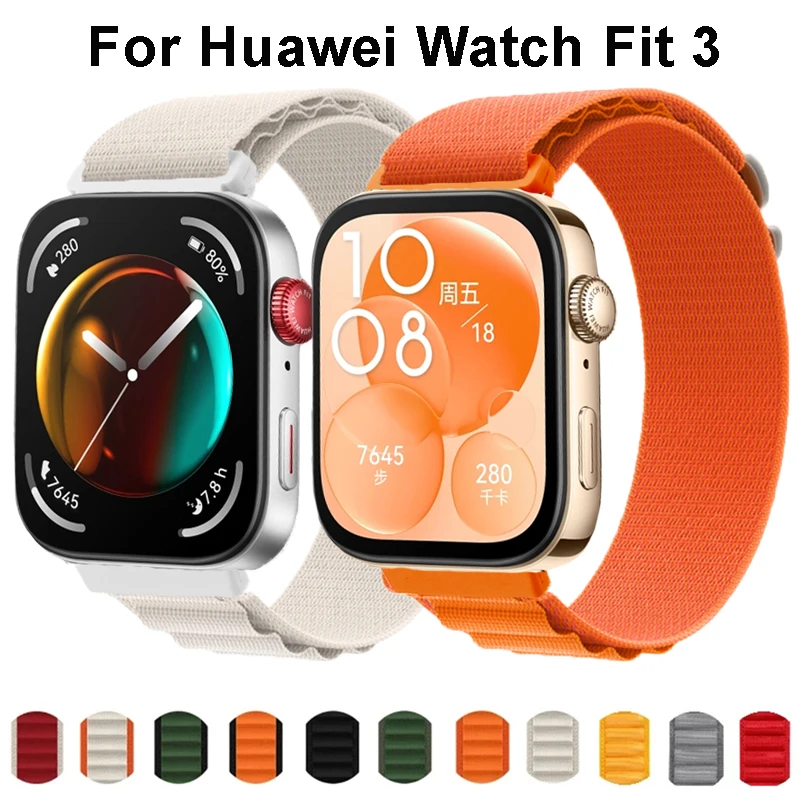 Sport Nylon Strap Für Huawei Uhr Fit 3 Alpine Loop Band Armband Armband Huawei Uhr Fit 3 Correa Ersatz Zubehör