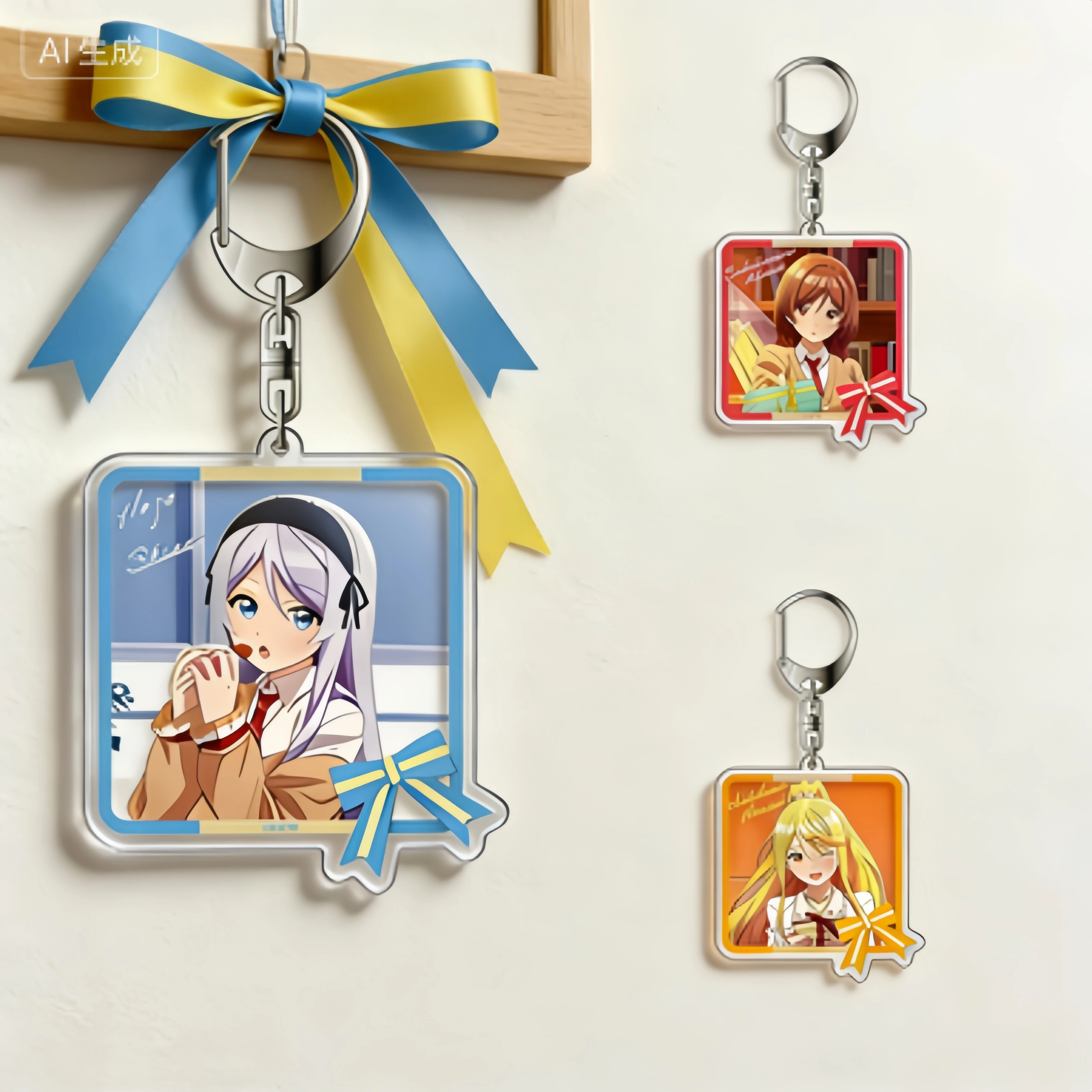 Decor Lighting Phone Number - 新作アニメ「クラスで一番嫌いな女の子と結婚しました」アクリルペンダントキーホルダー携帯デコレーションギフト6cm卸売