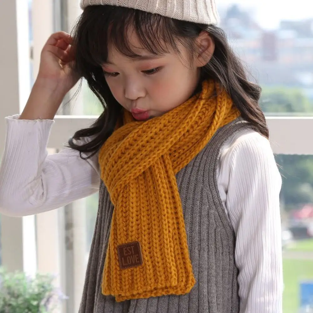 1PC Baby Kids Boy Girl Winter Warm Scarf Knitting Wool Scarves Children Neck Warmer Wrap