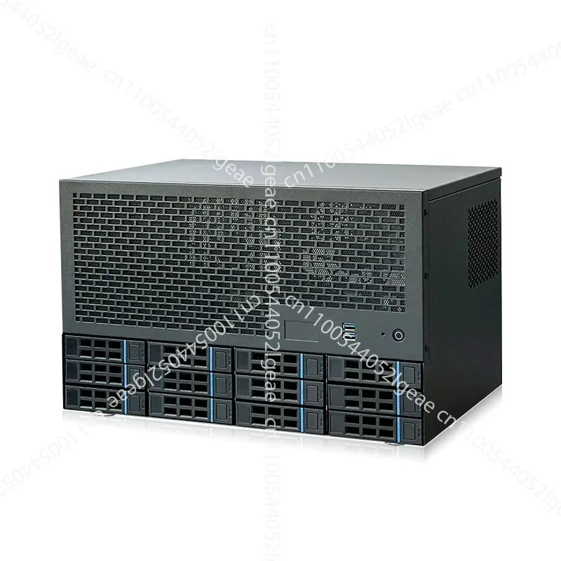 12 Bay NAS Chassis, ATX Motherboard, ATX Power Supply, 8 Full Height Slots, Enterprise AIO Server