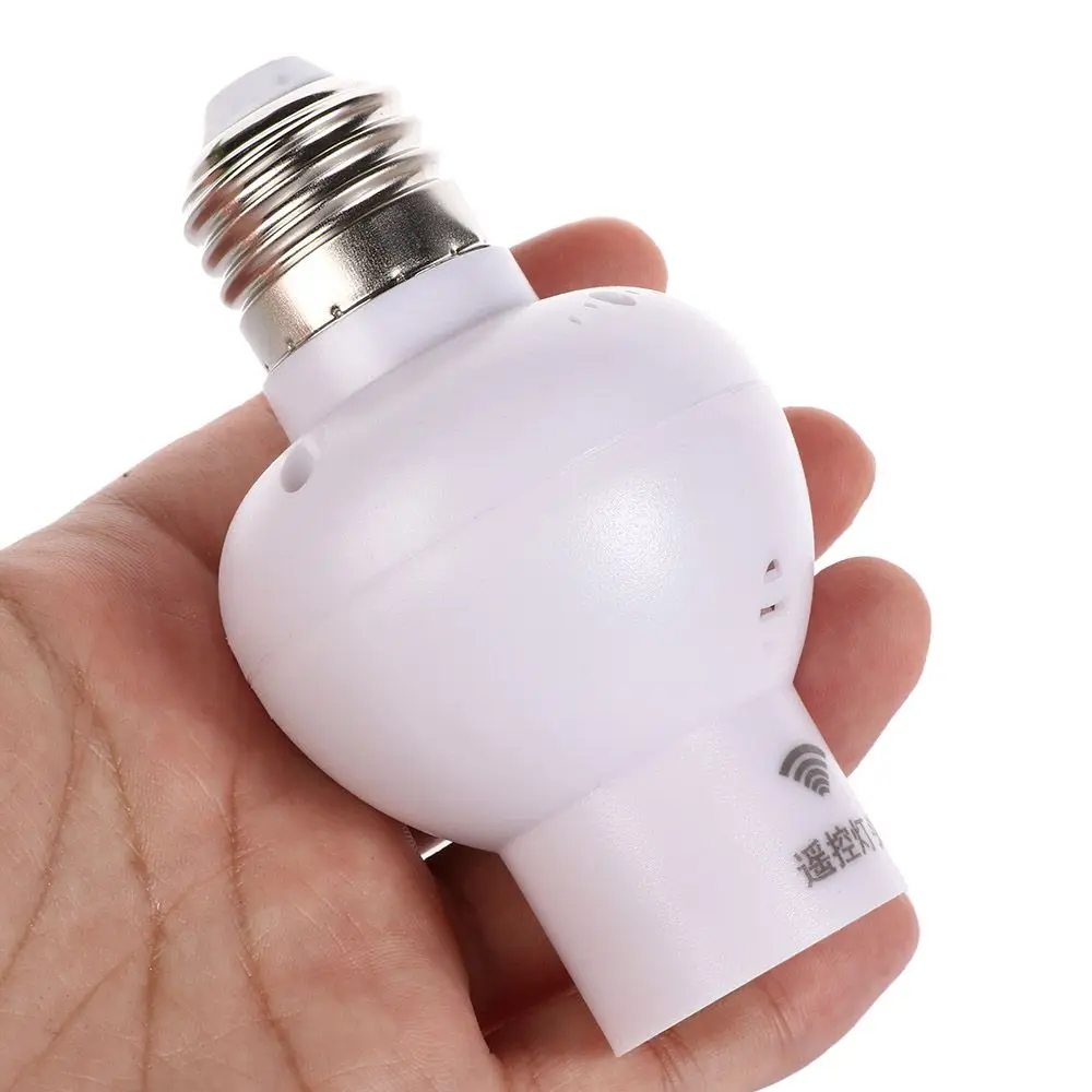 Dimmable E27 Socket LED Bulb Lamp Holder Night Light Accessories Remote Control Lamp Bases