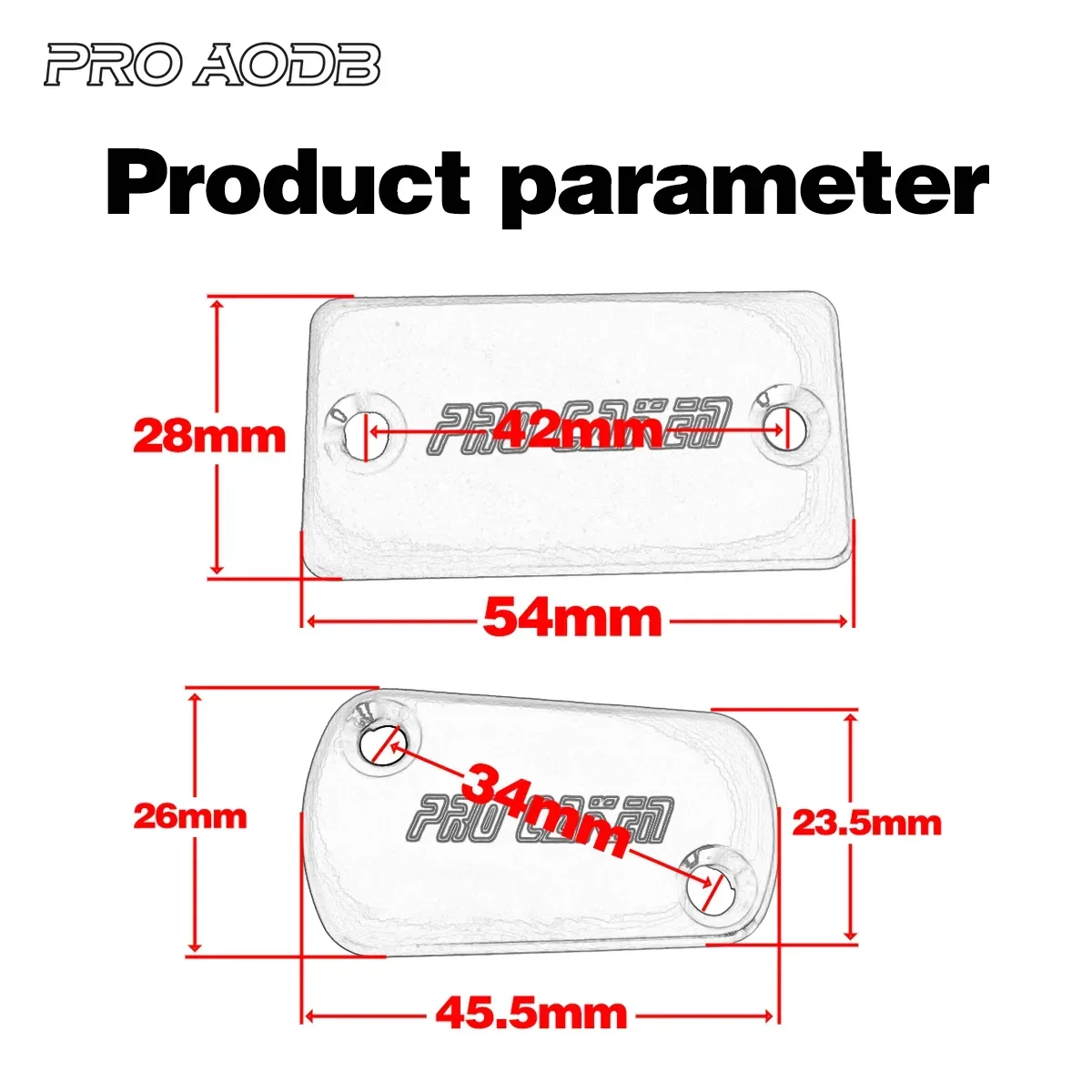 For Suzuki RM125 250 RMZ250 450 RMX450Z RM RMZ 125 250 450 High-Quality Motorcycle parts Front Rear Brake Fluid Reservoir Cover