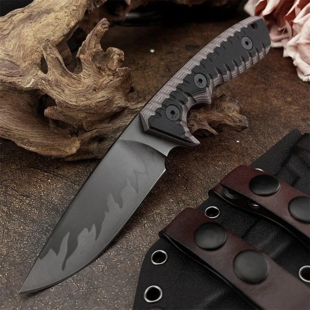 

Нож Hidden Canyon Hunter с фиксированным клинком, сталь 9Cr18Mov, двухцветная рукоять G10 с ножнами, инструмент для кемпинга, охоты, EDC