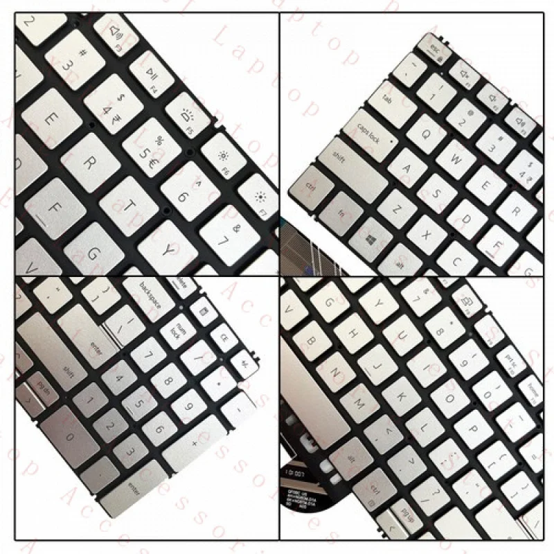 

F Silver Backlight Keyboard US for Dell Inspiron 15 7590 7591 7791 5584 5593 5594