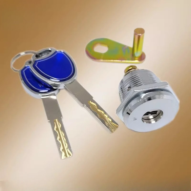 1 Set Safe External Cylinder, Grade C Internal Milling Key Deadbolt for Safe Box
