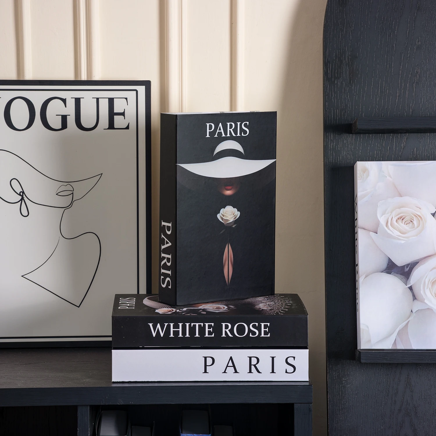 الشمال نمط الكتب وهمية الديكور غطاء مجلة الموضة غرفة المعيشة ديكور طاولة القهوة صندوق تخزين الحلي المنزل إضافية #4