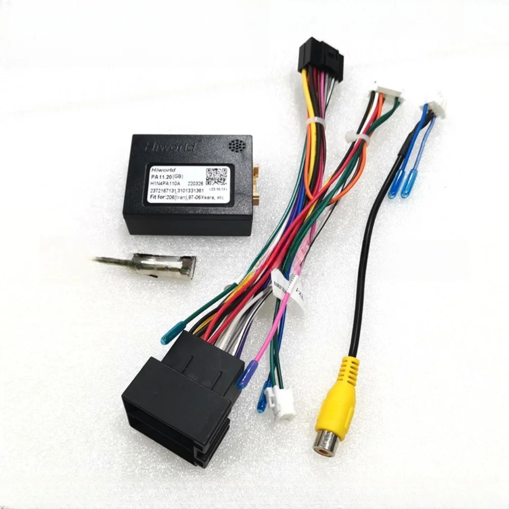 Canbus Box Adaptor Decoder For Peugeot 206 207 307 405 With 16 Pin Power Wiring Harness Cable Android 2 Din GPS Car Radio Stereo