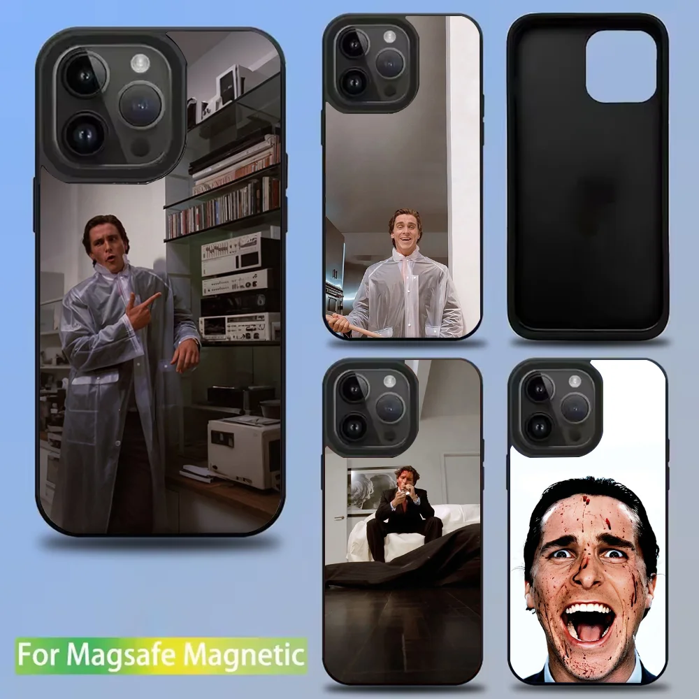 

P-Patrick P-Psycho Batemans Phone Case For iPhone 16,15,14,13,12,11,Pro,Max,Plus,Mini,SE New Magsafe Magnetic Wireless Charging