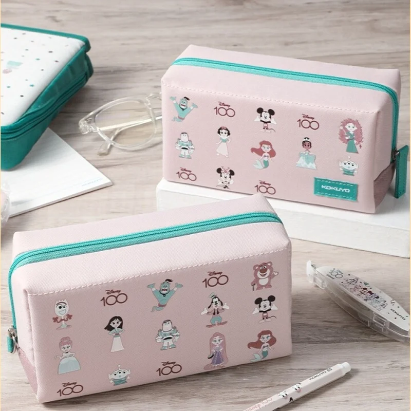 Disney Cute Celebration Large Capacity Portable High Appearance Cartoon Multi Functional Desktop Stationery Bag