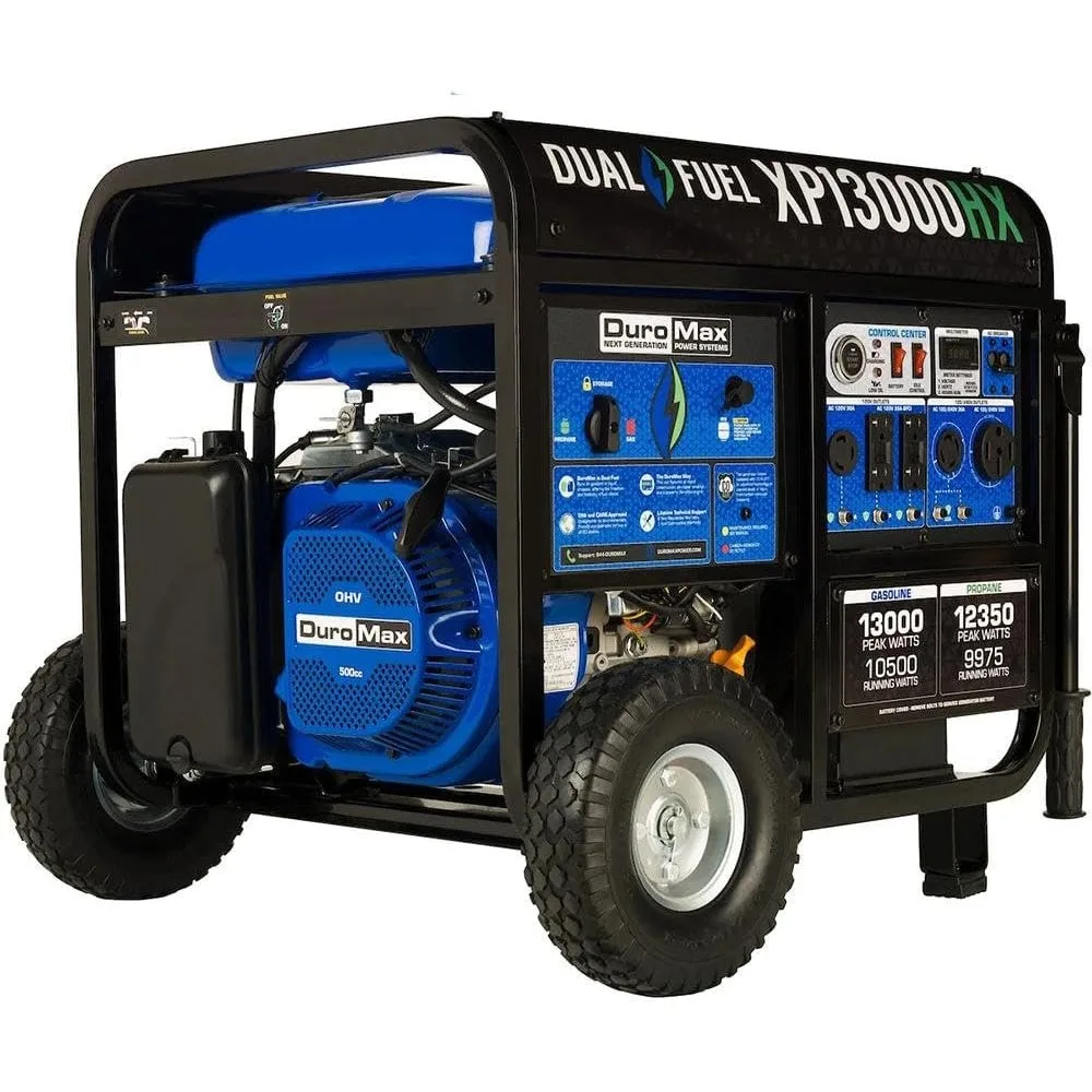 

XP13000HX 13,000-Watt Dual Fuel Portable Generator - Gas & Propane, Electric Start, Whole Home Power Backup